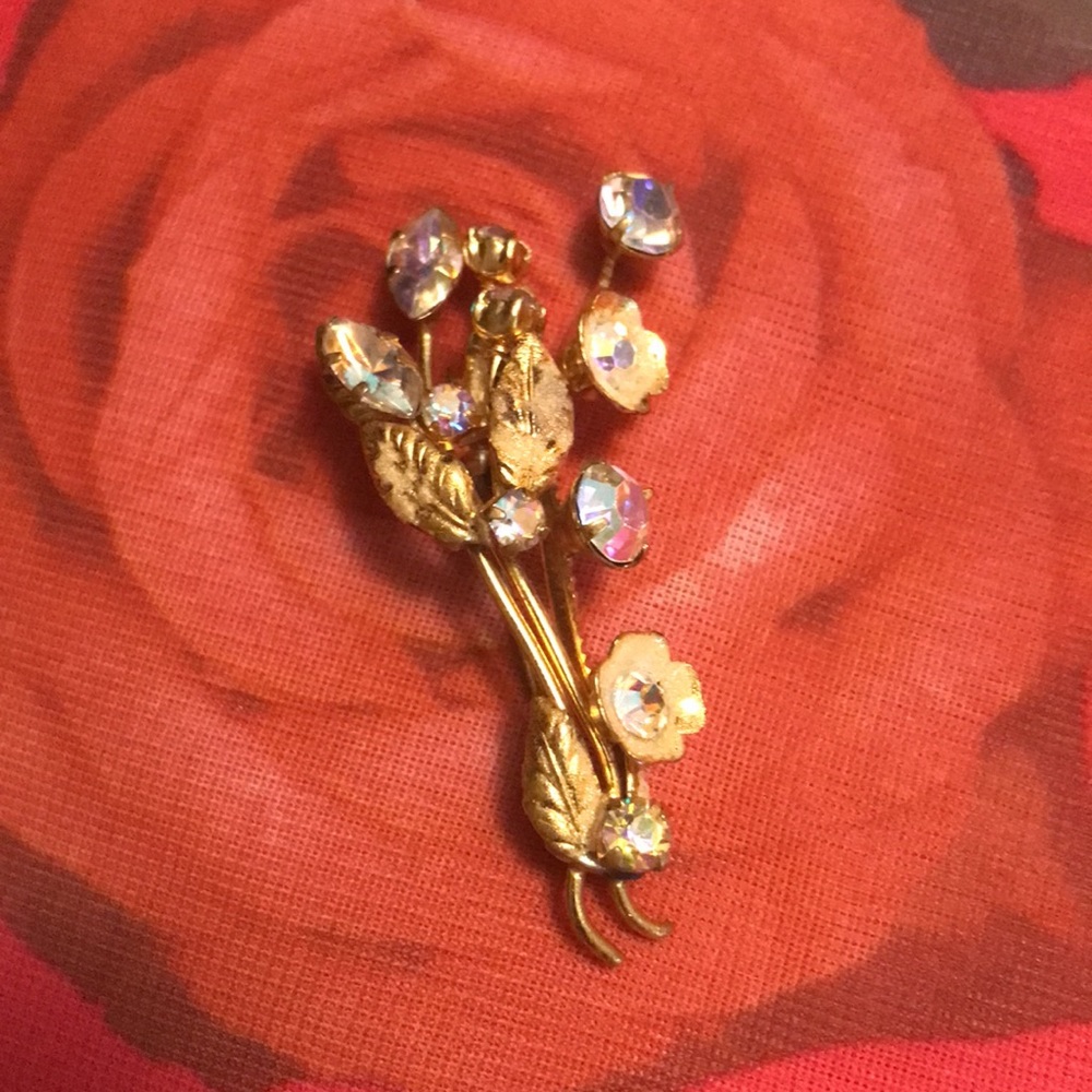 Austrian vintage Rhinestone Pin - Picture 8 of 12